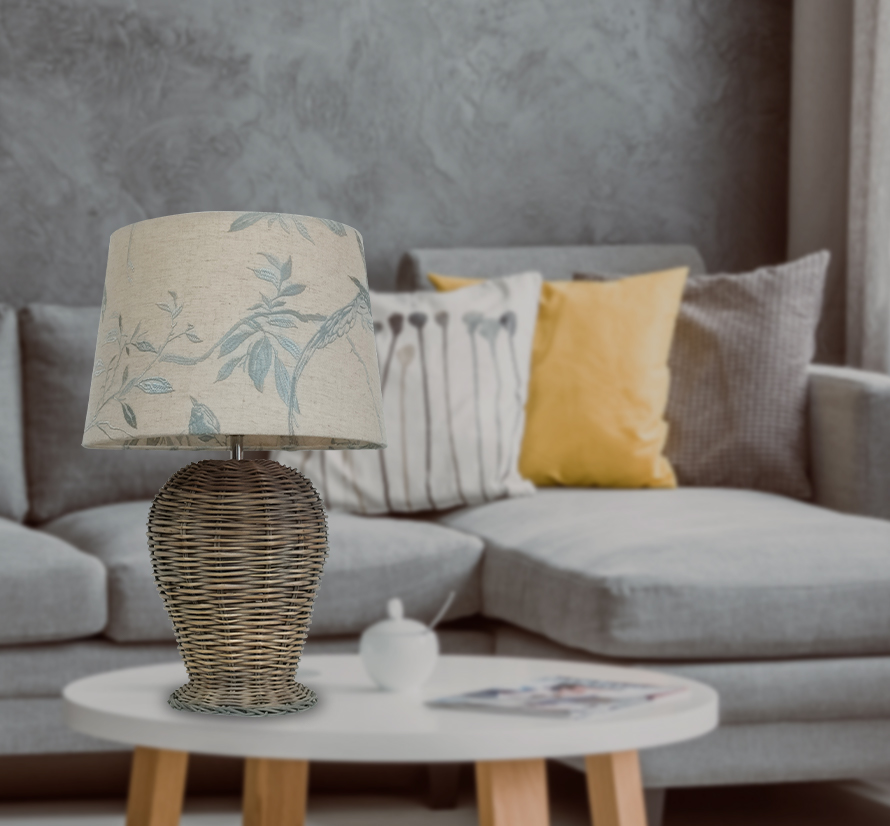 vintage bamboo table lamp 5