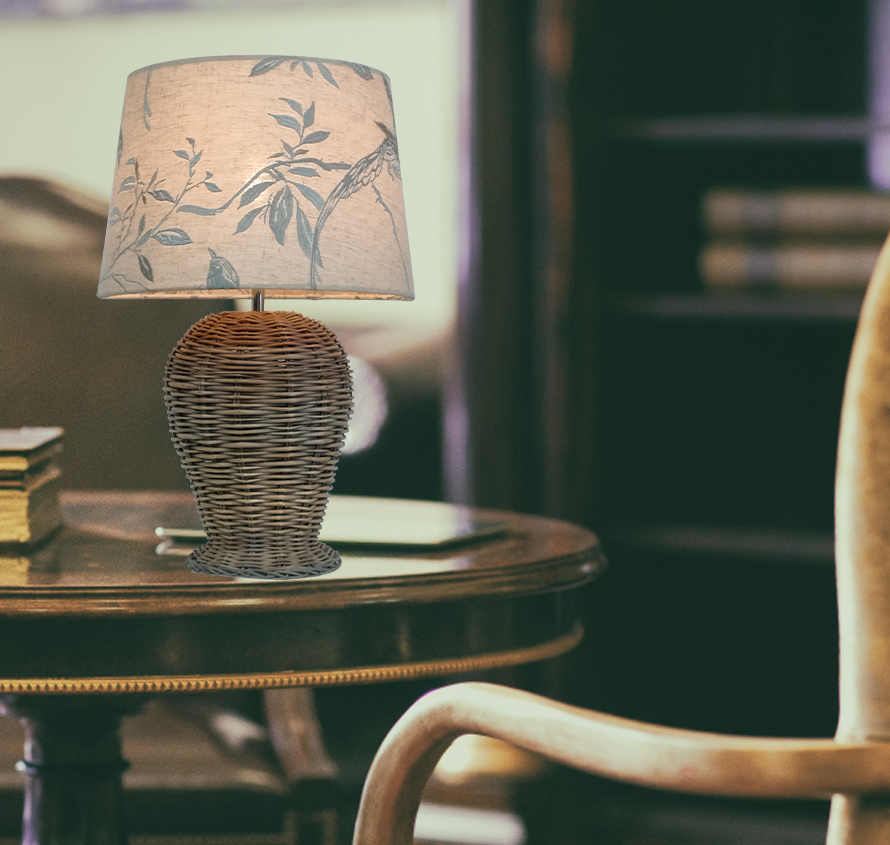 vintage bamboo table lamp 9