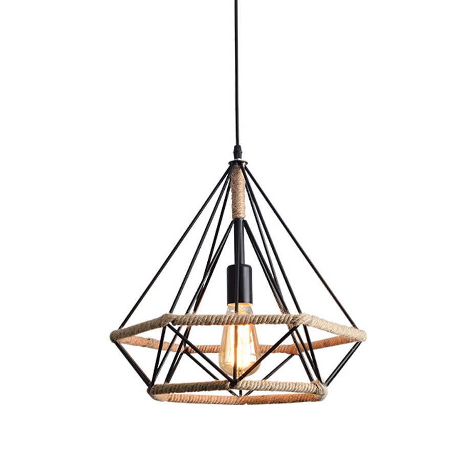 Vintage woven geometric hanging lamp Custom | XINSANXING Featured Image