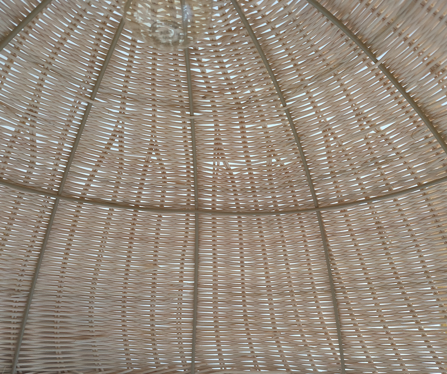 white rattan pendant light 8