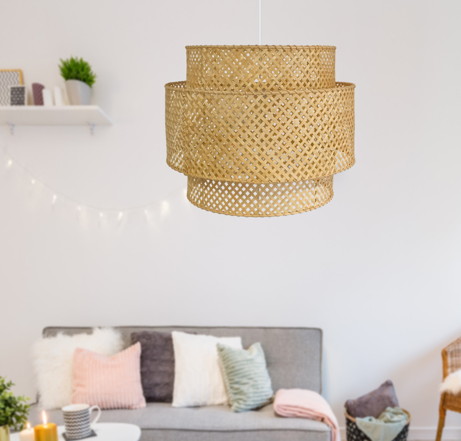 woven bamboo pendant light,Ceiling pendant lamp shade