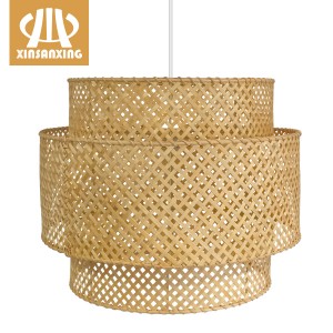 2022 China New Design bamboo lamp floor - Wholesale Woven Bamboo Pendant Light – ODM & OEM Service | XINSANXING – Xinsanxing Lighting
