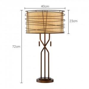 ნაქსოვი ლითონის მაგიდის ნათურა საბაჟო და საბითუმო | XINSANXING