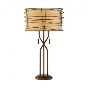 Woven metal table lamp,Modern industrial style table lamp | XINSANXING