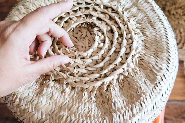 rattan ceiling light