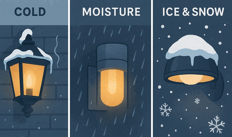 Severe challenges faced by outdoor lighting in winter