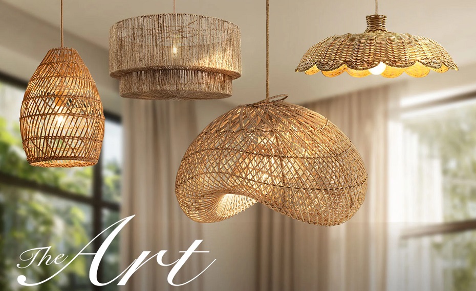 Custom design and wholesale of various rattan lamps