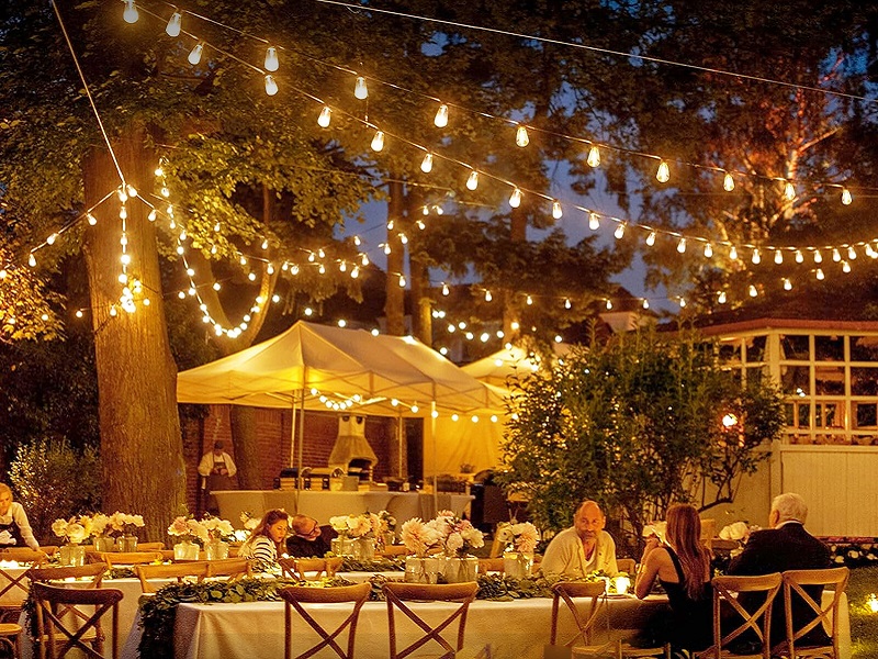 LED Strips Lighting for an Outdoor Party