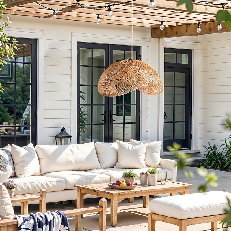 Natural rattan pendant lights wholesale orcustom