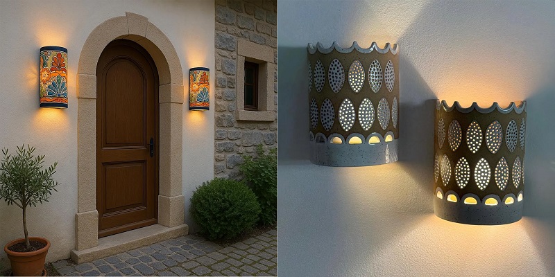 Ceramic Outdoor Wall Lights